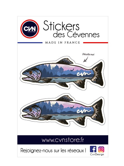 STICKERS CVN - TRUITES