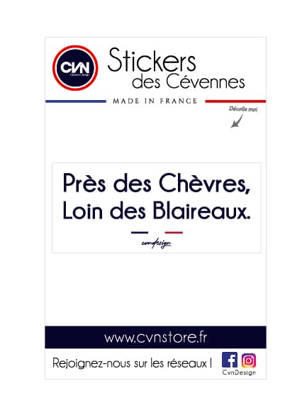STICKERS CVN - Près des Chêvres...