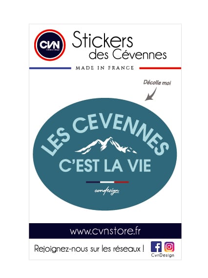STICKERS CVN - Les Cévennes c'est la vie
