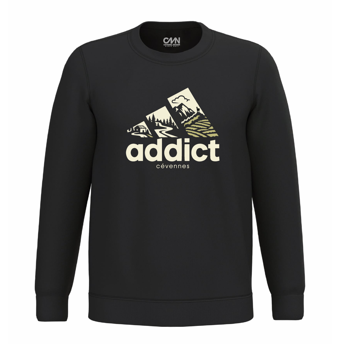 ADDICT - le sweat noir