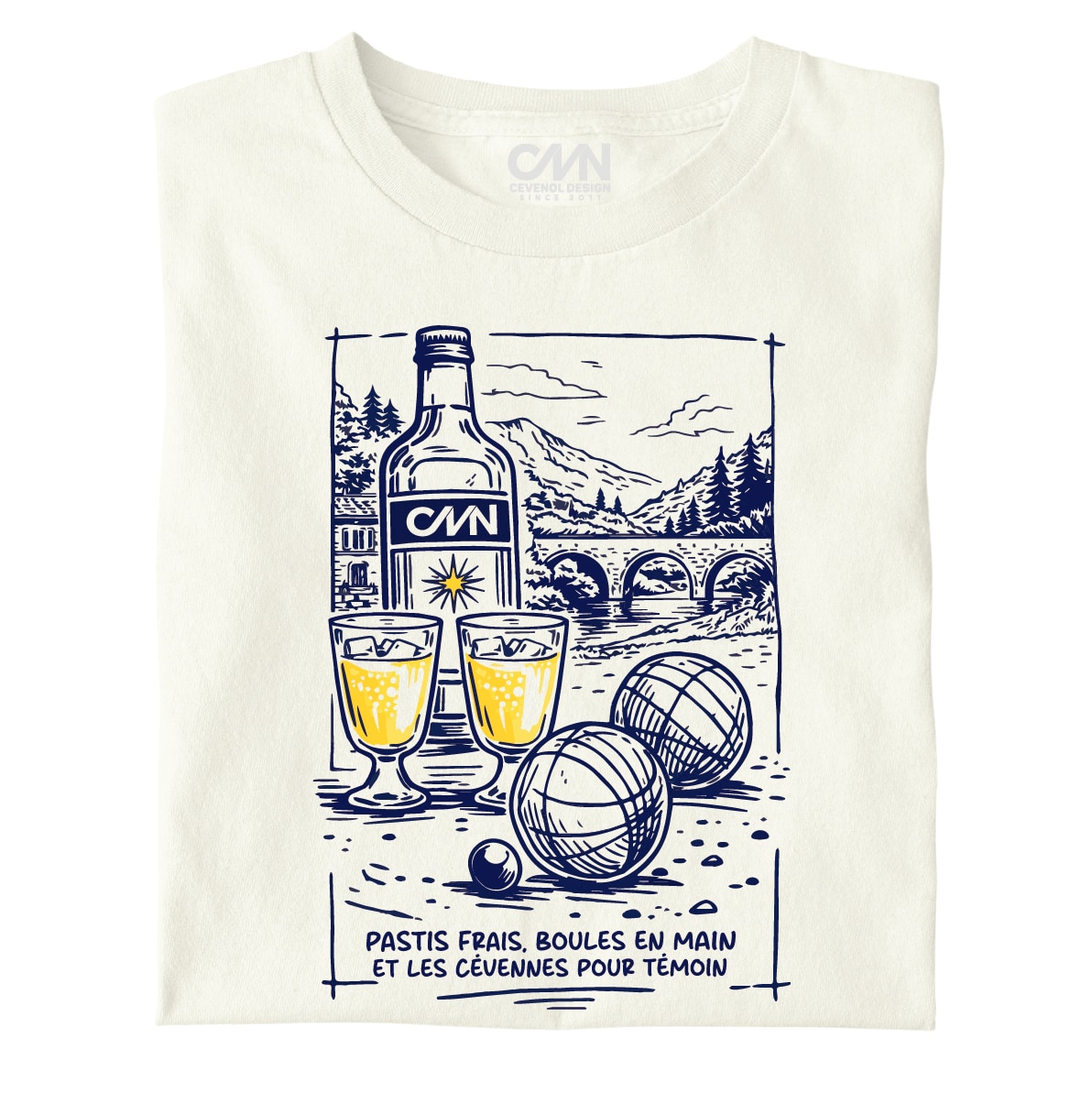 Pastis Pétanque Cévennes - le t-shirt