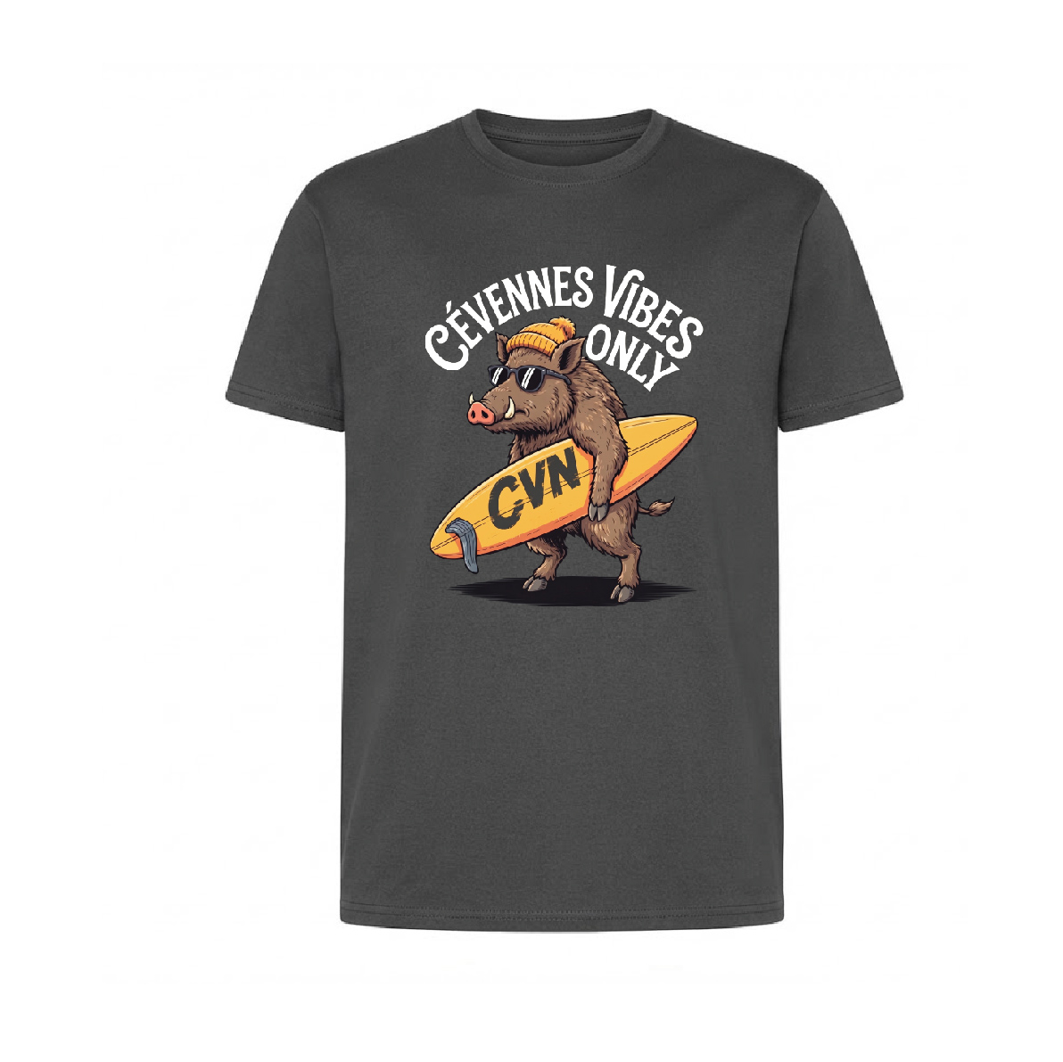 T-shirt enfant Cévennes Vibes gris – CVN Store