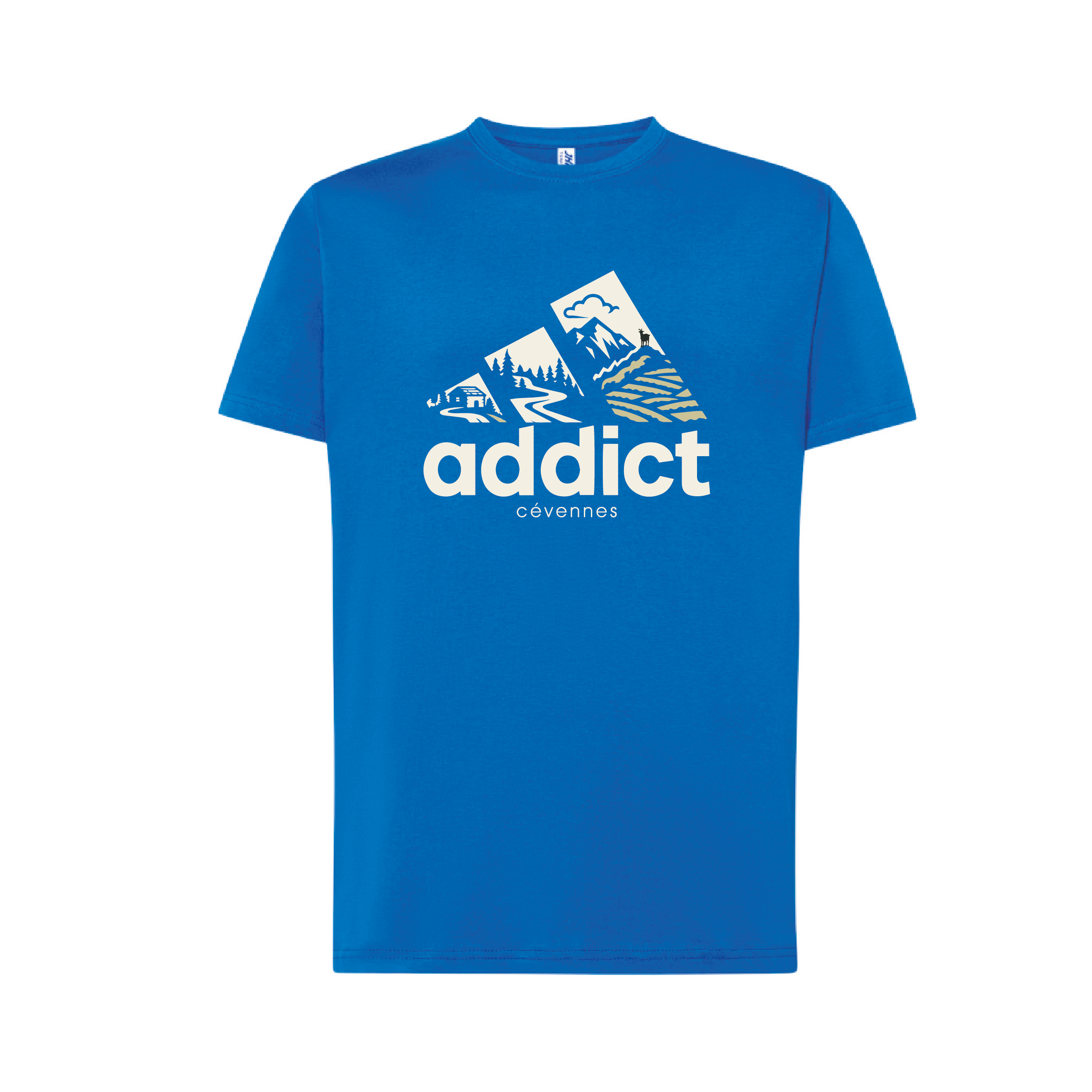T-shirt enfant Addict bleu royal – CVN Store