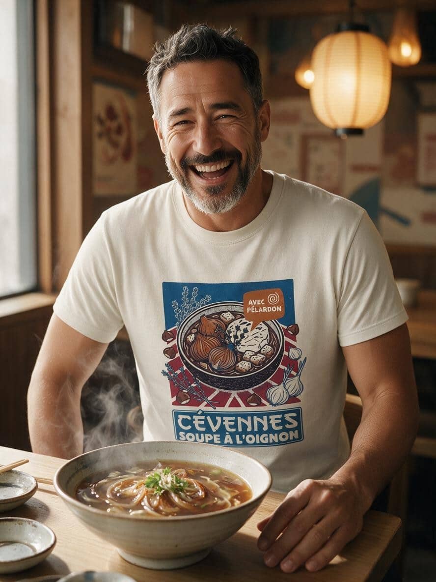 Soupe à l'oignon - le t-shirt ivoire – Image 3
