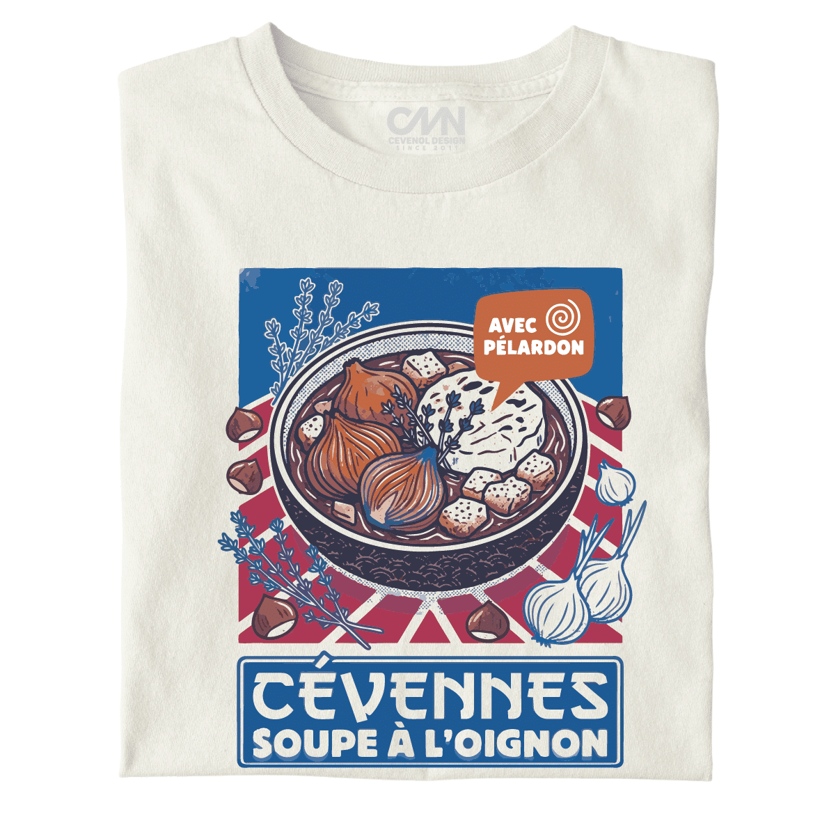 Soupe à l'oignon - le t-shirt ivoire