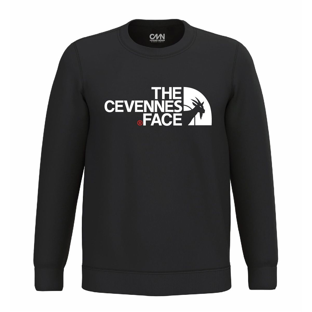 The Cévennes Face - le sweat noir