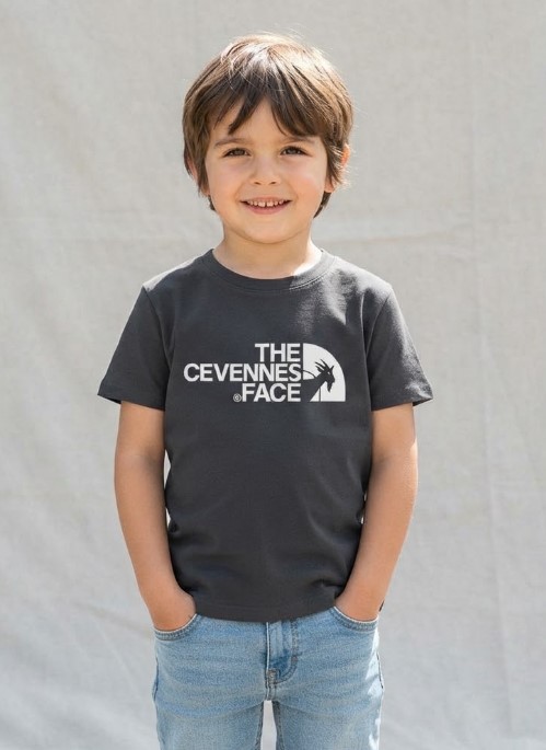 Alternative view of The Cévennes Face - T-Shirt noir enfant